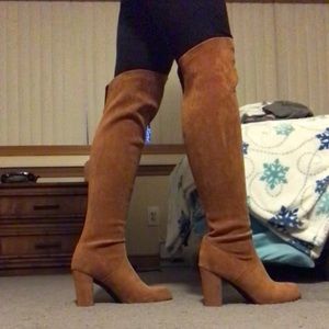 Over-The-Knee Suede Boots (NWOT)